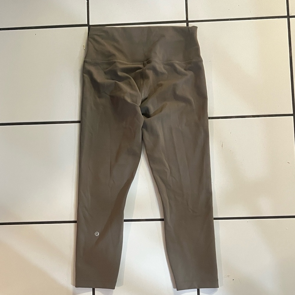 Lululemon Athletica Olive Green Leggings, Wunder Train High Rise
